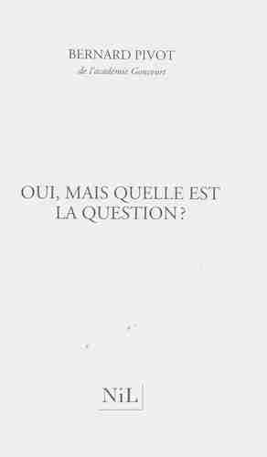 Couverture d'un livre de Bernard Pivot