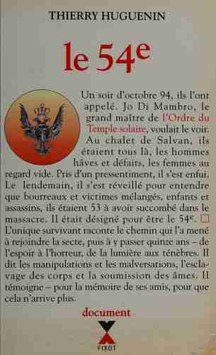 Couverture d'un livre de Thierry Huguenin