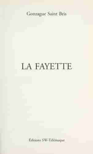 Couverture d'un livre de Gonzague Saint Bris