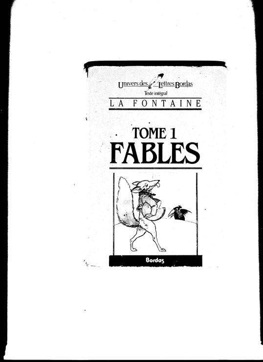 Couverture du livre Fables de Jean de La Fontaine