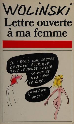 Couverture du livre Lettre ouverte à ma femme... de Georges Wolinski