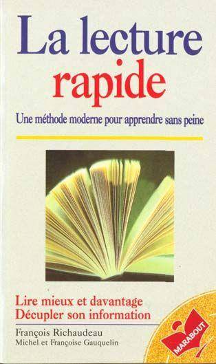 Couverture du livre La lecture rapide de François Richaudeau