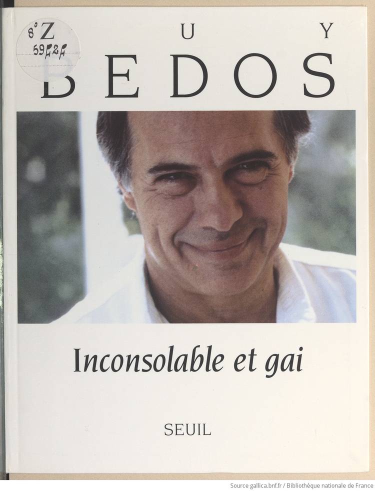 Couverture du livre Inconsolable et gai de Guy Bedos