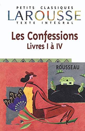 Couverture du livre Les confessions, livres l a iv de Jean-Jacques Rousseau