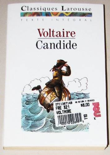 Couverture du livre Candide ou l'optimisme de Voltaire
