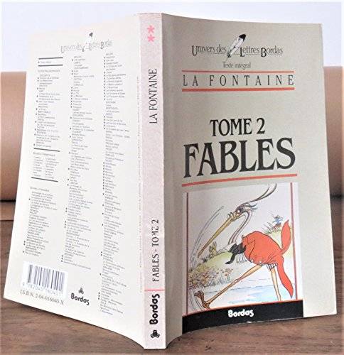 Couverture du livre LES FABLES de Jean de La Fontaine