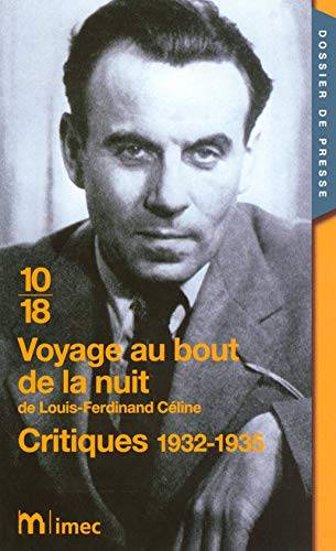 Couverture du livre Voyage au bout de la nuit de  de Louis Ferdinand Céline