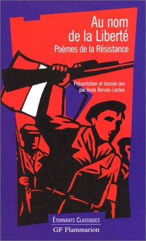 Couverture du livre Au nom de la liberté de Anne Bervas-Leroux