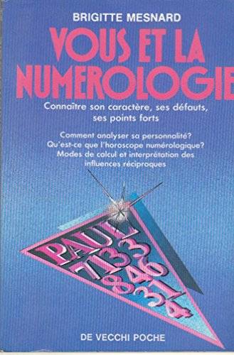 Couverture du livre Vous et la numerologie de Brigitte Mesnard