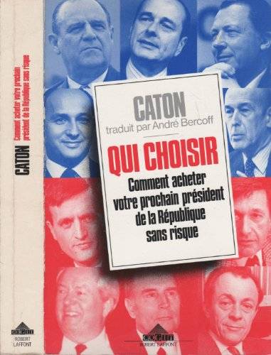 Couverture du livre Qui choisir de André Bercoff