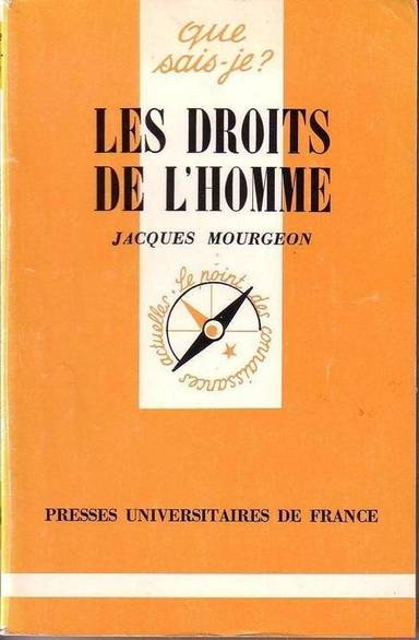 Couverture du livre Les droits de l'homme de Jacques Mourgeon