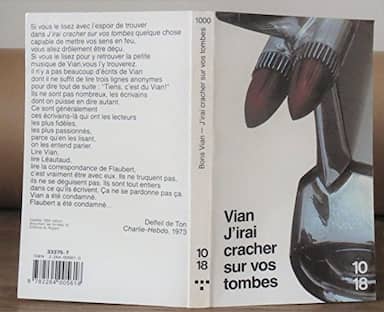 Couverture du livre J'irai cracher sur vos tombes de Boris Vian