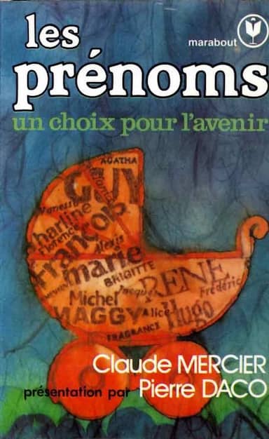 Couverture du livre Les prénoms de Claude Mercier