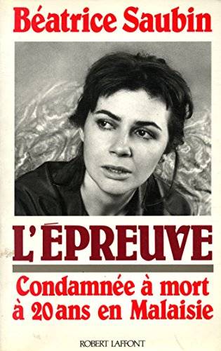 Couverture du livre L'épreuve de Béatrice Saubin