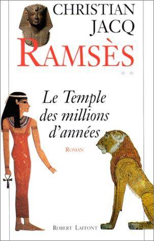 Couverture du livre Le temple des millions d'années de Christian Jacq