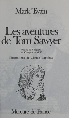 Couverture du livre Les aventures de Tom Sawyer de Mark Twain