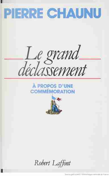 Couverture d'un livre de Pierre Chaunu
