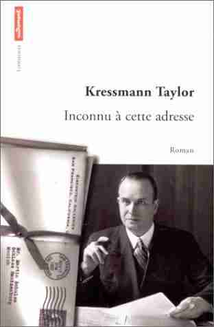 Couverture d'un livre de Kathrine Kressmann Taylor