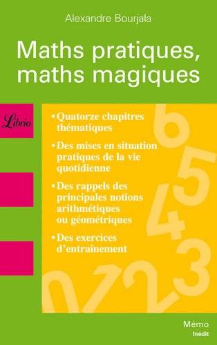 Couverture du livre Maths pratiques, maths magiques de Alexandre Bourjala