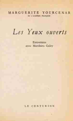 Couverture d'un livre de Marguerite Yourcenar