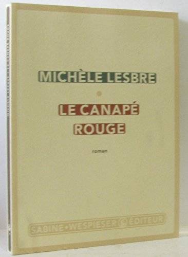 Couverture du livre Le canapé rouge de Michèle Lesbre