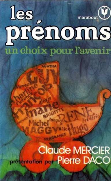 Couverture du livre Les prénoms de Claude Mercier